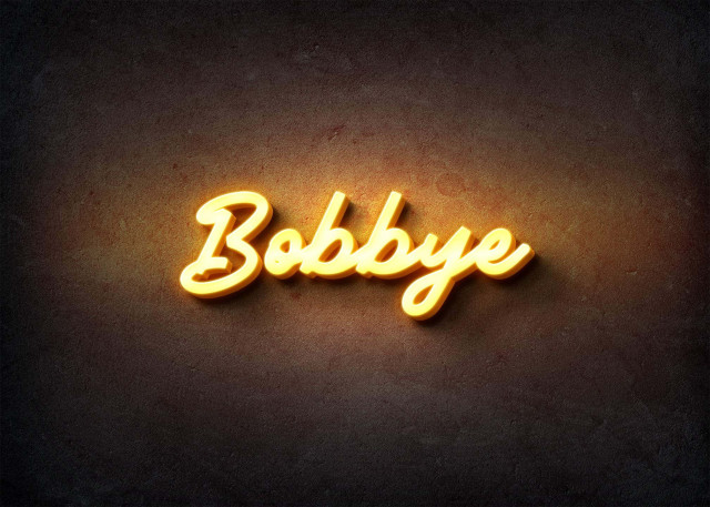 Free photo of Glow Name Profile Picture for Bobbye