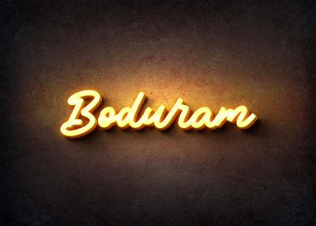 Free photo of Glow Name Profile Picture for Boduram