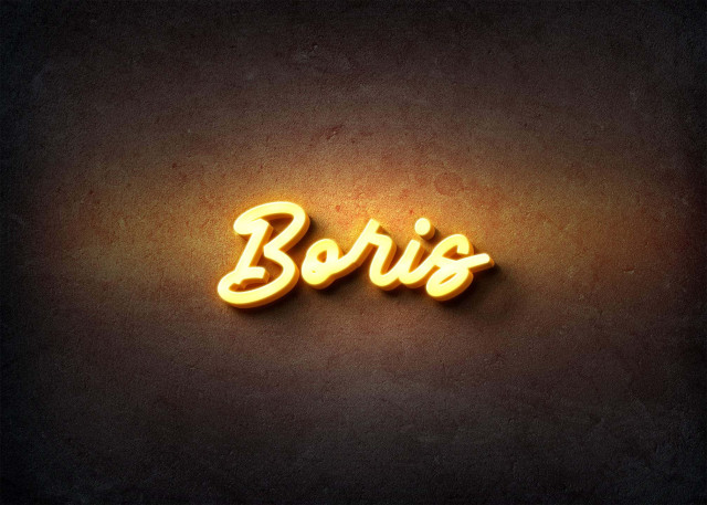 Free photo of Glow Name Profile Picture for Boris