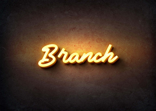 Free photo of Glow Name Profile Picture for Branch