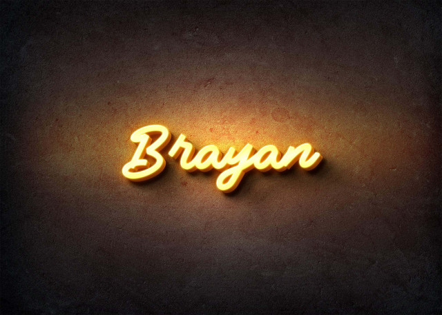 Free photo of Glow Name Profile Picture for Brayan