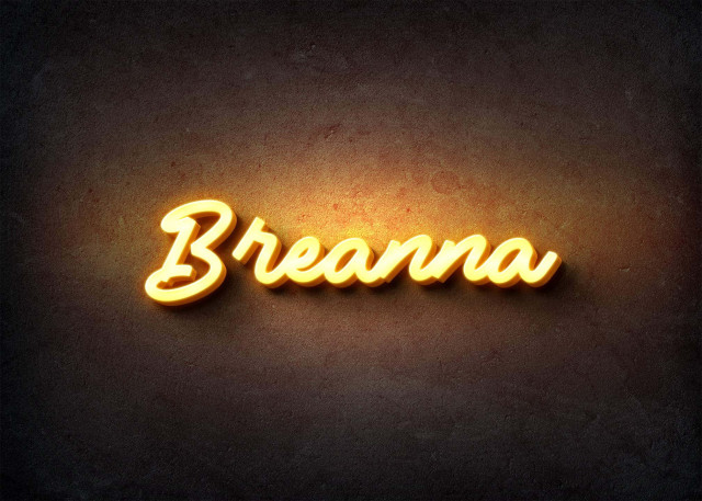 Free photo of Glow Name Profile Picture for Breanna