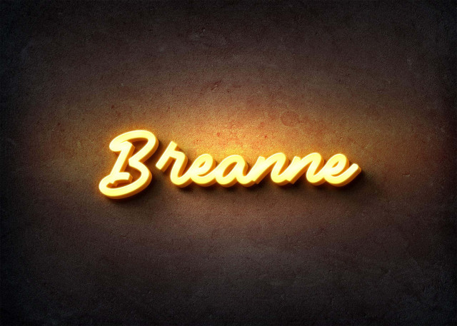 Free photo of Glow Name Profile Picture for Breanne