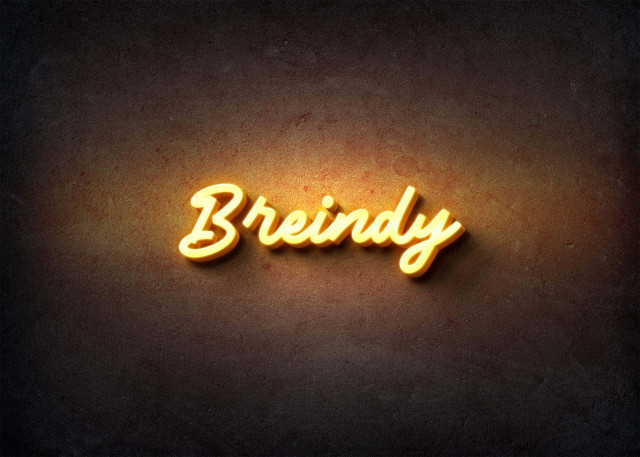 Free photo of Glow Name Profile Picture for Breindy