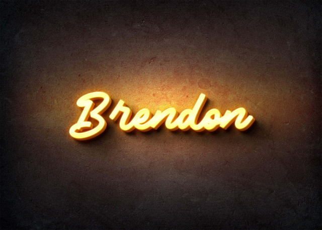 Free photo of Glow Name Profile Picture for Brendon