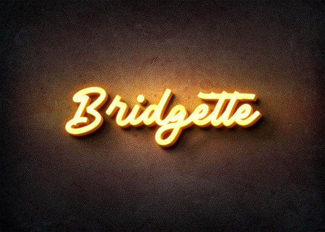 Free photo of Glow Name Profile Picture for Bridgette