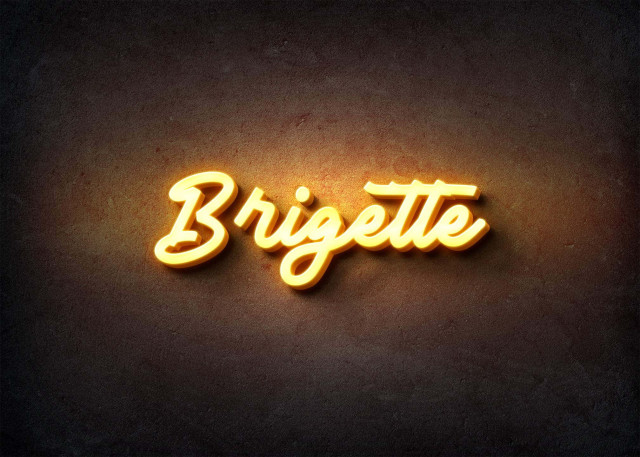 Free photo of Glow Name Profile Picture for Brigette
