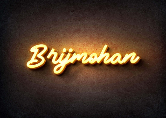 Free photo of Glow Name Profile Picture for Brijmohan