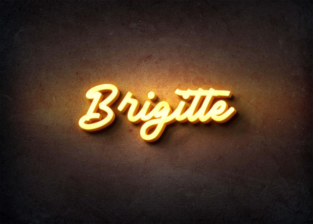 Free photo of Glow Name Profile Picture for Brigitte