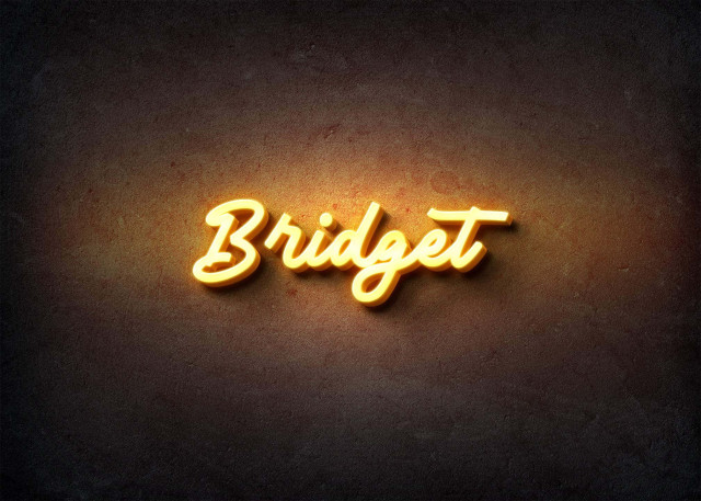 Free photo of Glow Name Profile Picture for Bridget