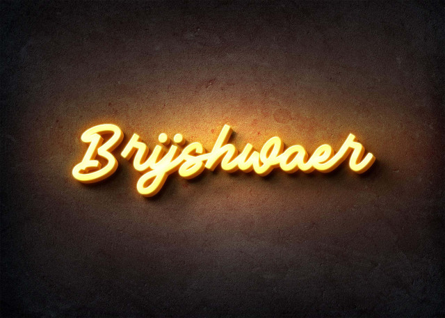 Free photo of Glow Name Profile Picture for Brijshwaer