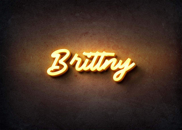 Free photo of Glow Name Profile Picture for Brittny