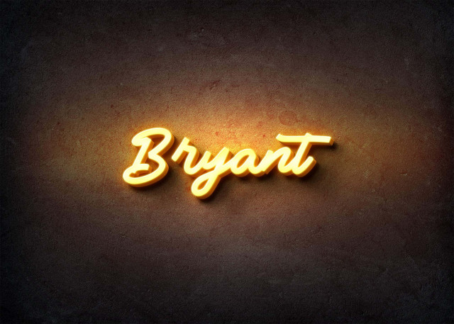 Free photo of Glow Name Profile Picture for Bryant