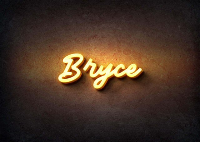 Free photo of Glow Name Profile Picture for Bryce