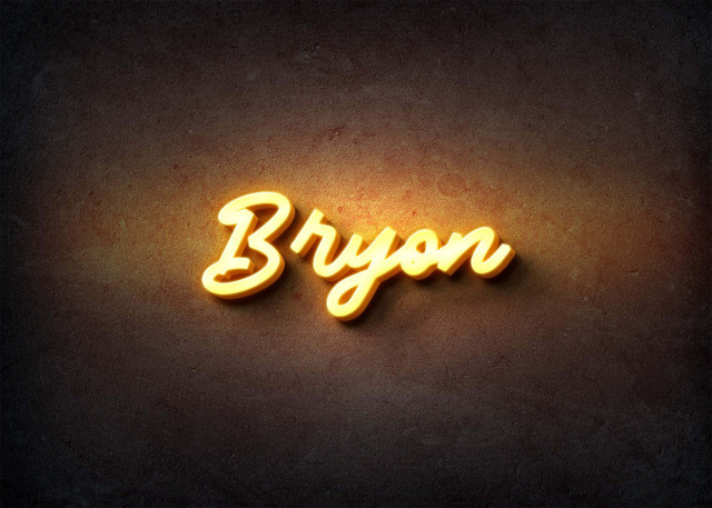 Free photo of Glow Name Profile Picture for Bryon