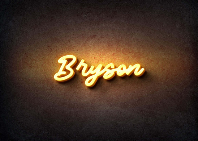 Free photo of Glow Name Profile Picture for Bryson