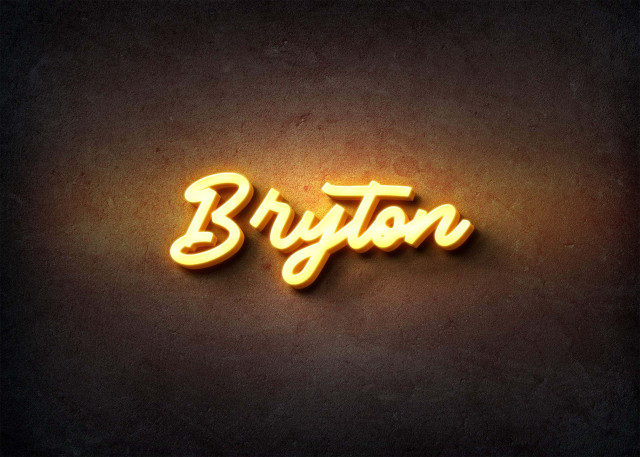 Free photo of Glow Name Profile Picture for Bryton