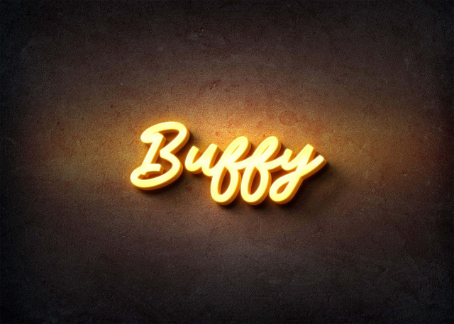 Free photo of Glow Name Profile Picture for Buffy