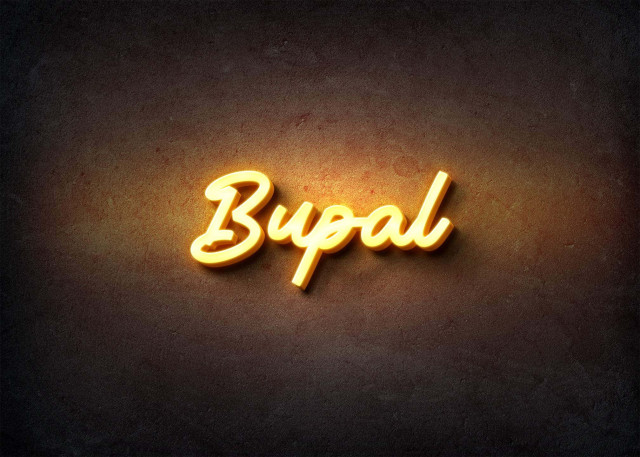 Free photo of Glow Name Profile Picture for Bupal