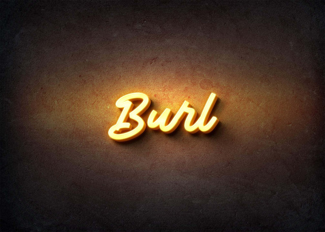 Free photo of Glow Name Profile Picture for Burl