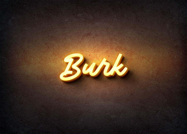 Free photo of Glow Name Profile Picture for Burk