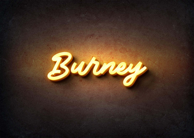 Free photo of Glow Name Profile Picture for Burney