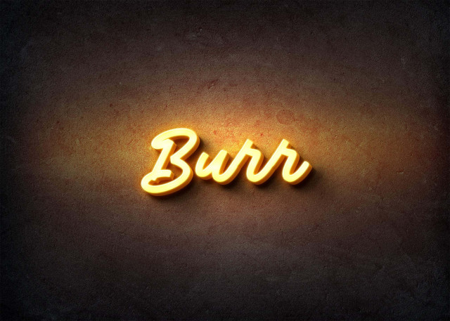 Free photo of Glow Name Profile Picture for Burr