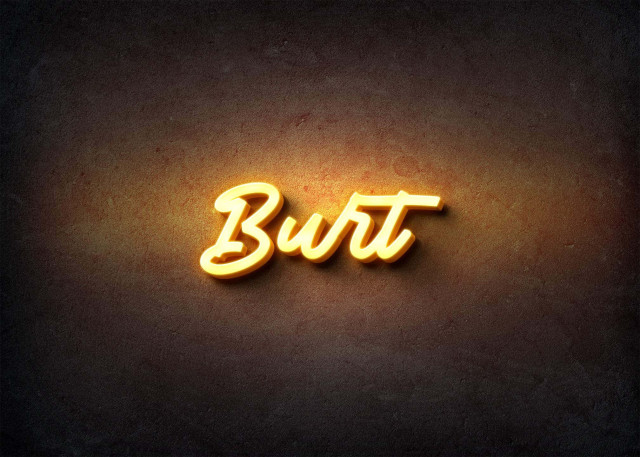 Free photo of Glow Name Profile Picture for Burt