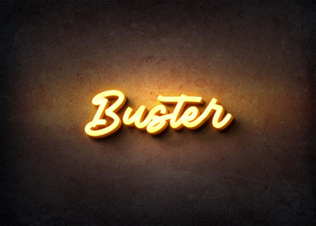 Free photo of Glow Name Profile Picture for Buster