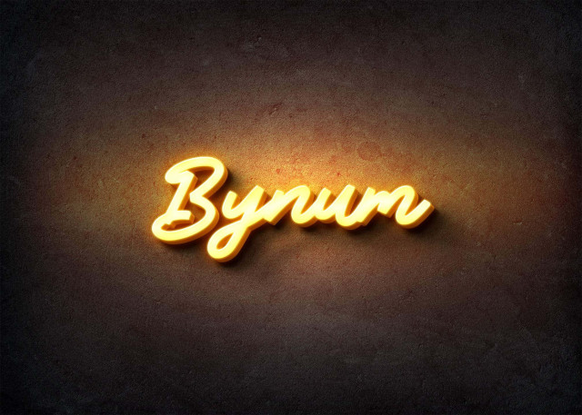 Free photo of Glow Name Profile Picture for Bynum