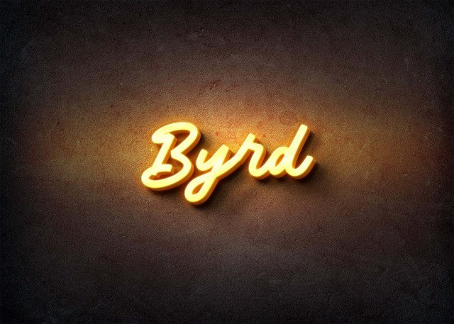 Free photo of Glow Name Profile Picture for Byrd