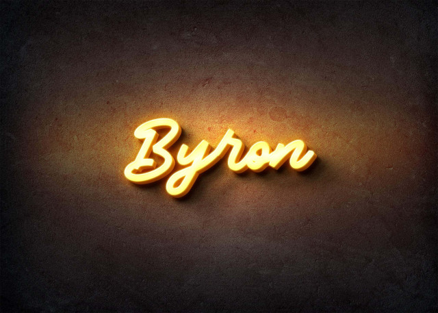 Free photo of Glow Name Profile Picture for Byron