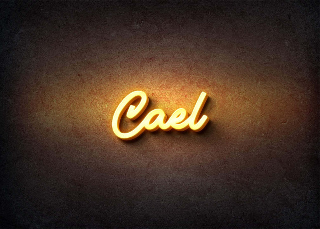 Free photo of Glow Name Profile Picture for Cael