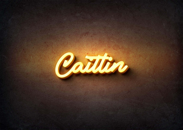Free photo of Glow Name Profile Picture for Caitlin