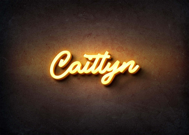 Free photo of Glow Name Profile Picture for Caitlyn