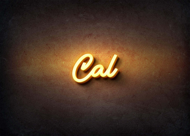 Free photo of Glow Name Profile Picture for Cal