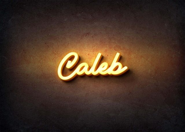 Free photo of Glow Name Profile Picture for Caleb