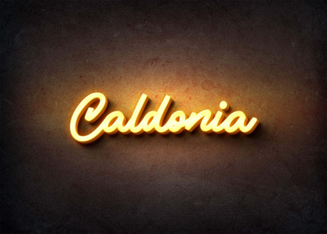 Free photo of Glow Name Profile Picture for Caldonia