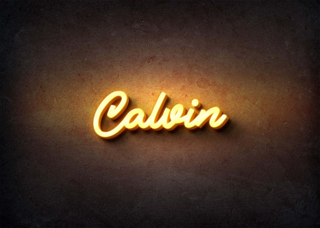 Free photo of Glow Name Profile Picture for Calvin