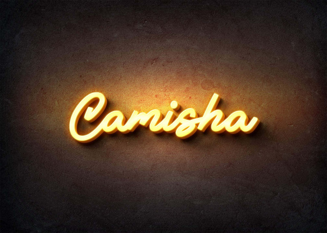 Free photo of Glow Name Profile Picture for Camisha