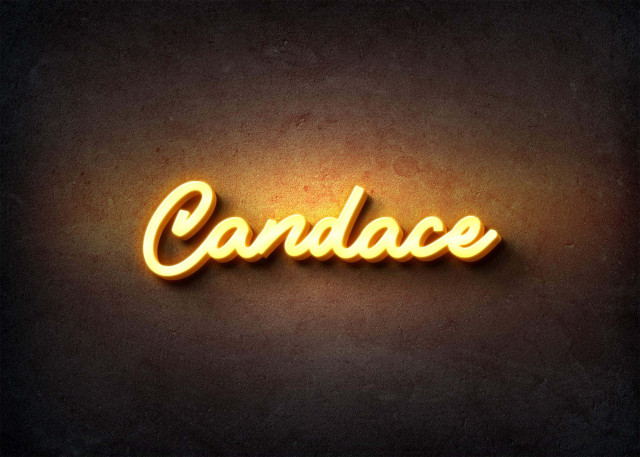 Free photo of Glow Name Profile Picture for Candace