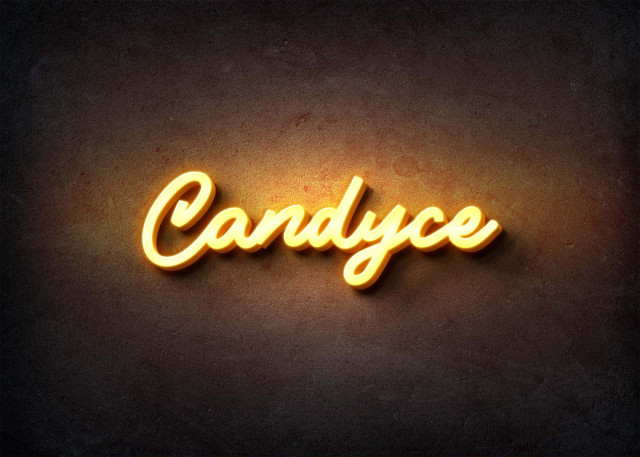 Free photo of Glow Name Profile Picture for Candyce