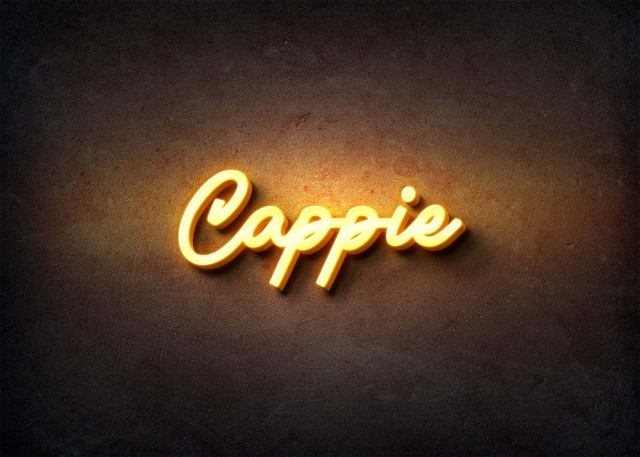Free photo of Glow Name Profile Picture for Cappie