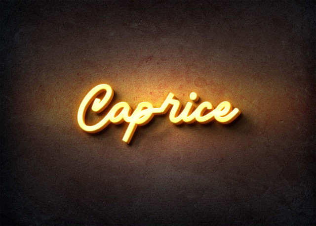 Free photo of Glow Name Profile Picture for Caprice