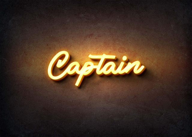 Free photo of Glow Name Profile Picture for Captain