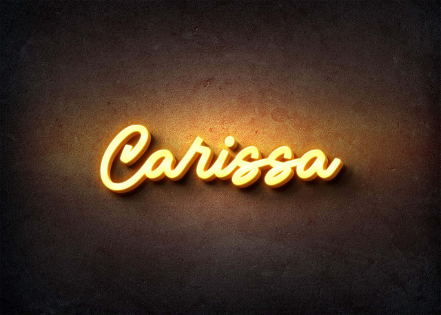 Free photo of Glow Name Profile Picture for Carissa