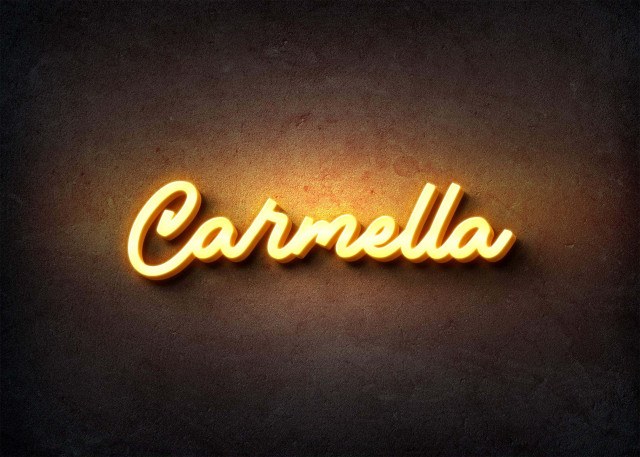 Free photo of Glow Name Profile Picture for Carmella