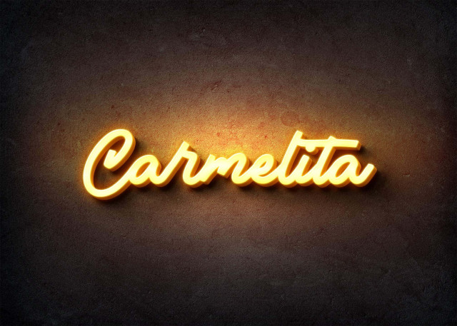 Free photo of Glow Name Profile Picture for Carmelita