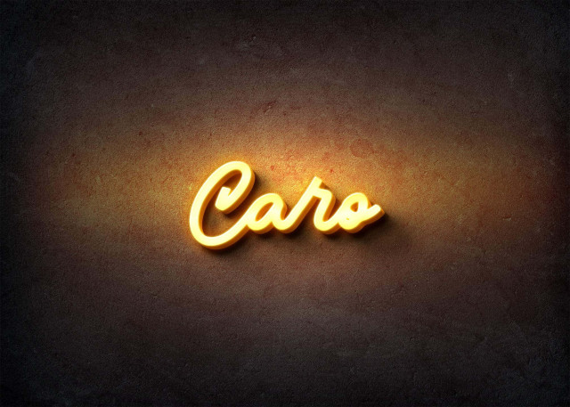 Free photo of Glow Name Profile Picture for Caro
