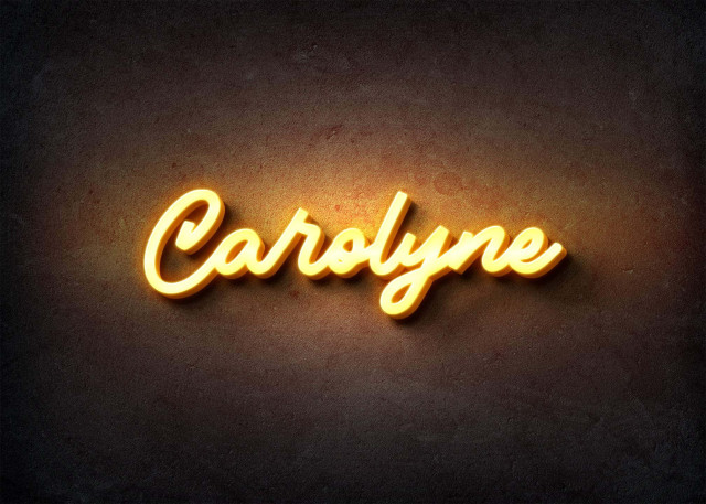 Free photo of Glow Name Profile Picture for Carolyne
